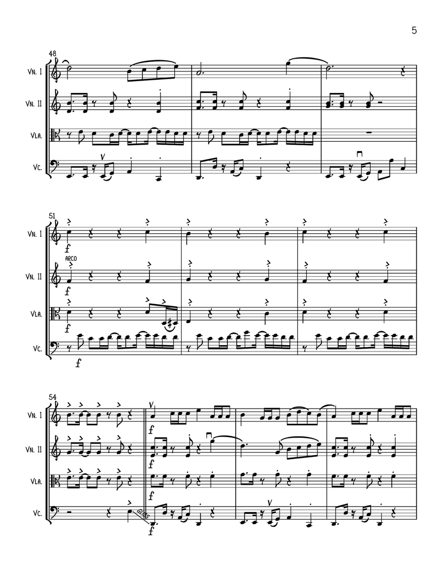 Espresso String Quartet scores gallery preview page 5