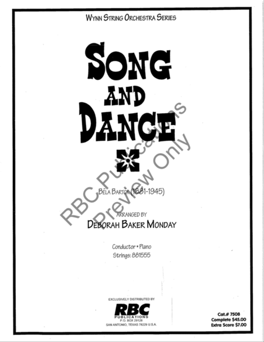 Song And Dance (Score) Song And Dance (Score) String Orchestra scores gallery preview page 2