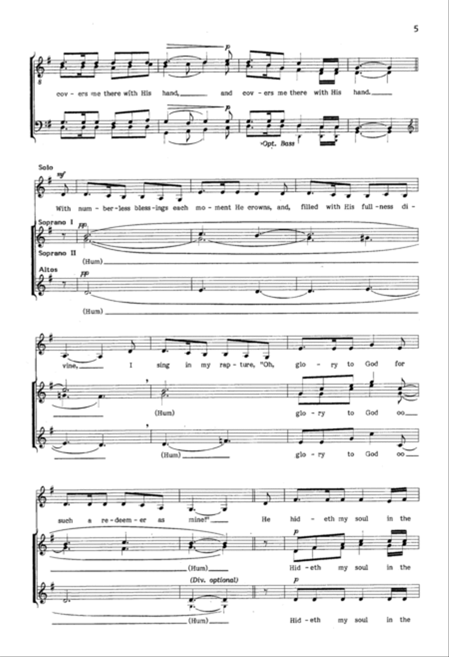 He Hideth My Soul A Cappella scores gallery preview page 3