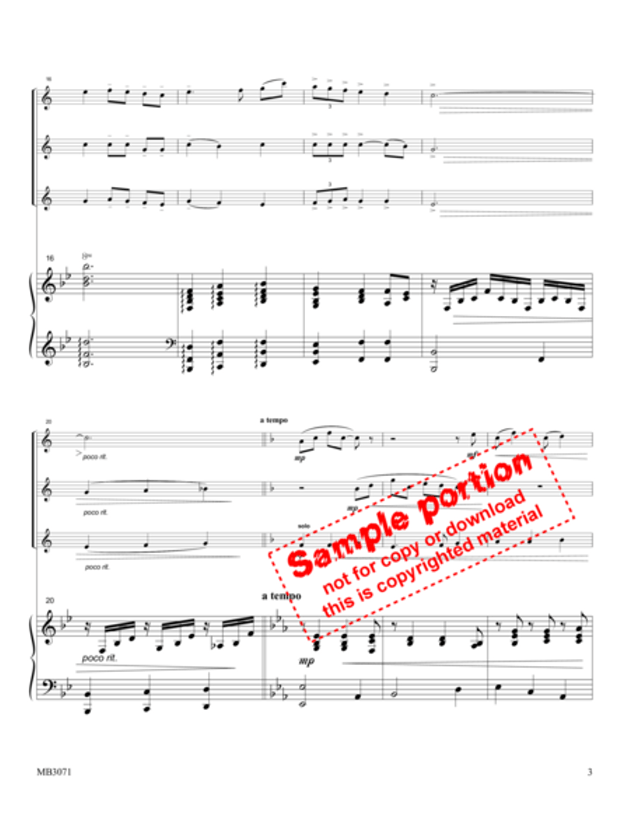 My Country 'Tis of Thee Trumpet Trio scores gallery preview page 4