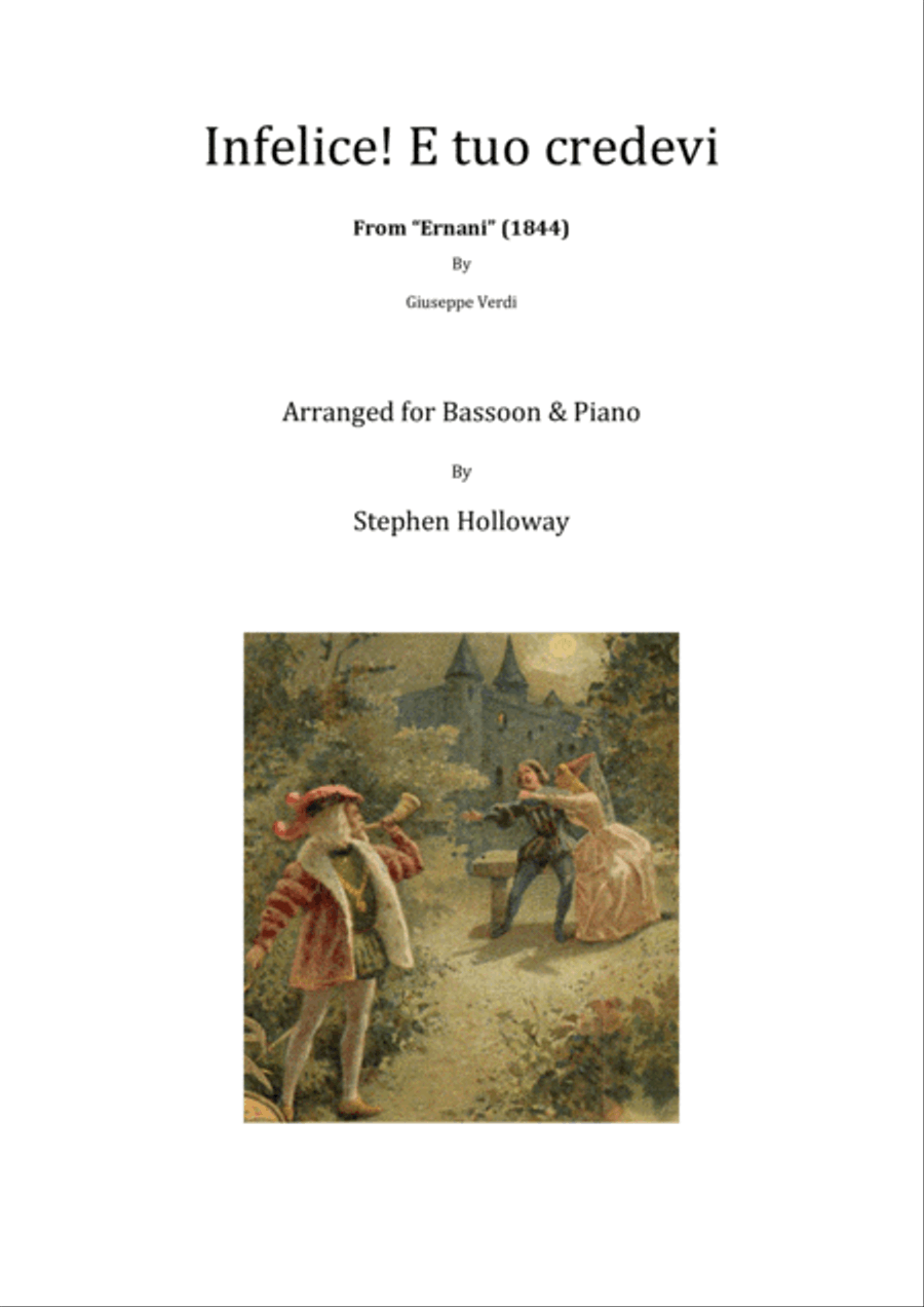 Infelice! e tuo credevi (Verdi) for bassoon and piano Bassoon Solo scores gallery preview page 1