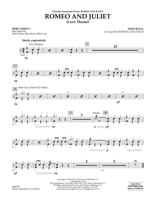 Romeo and Juliet (Love Theme) - Percussion 1
