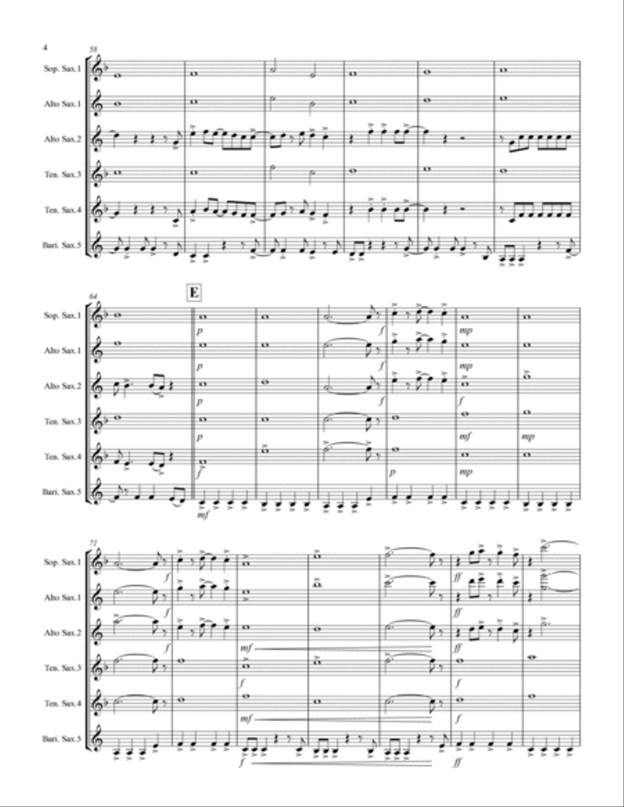 Take On Me Small Ensemble scores gallery preview page 5