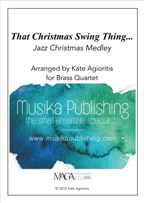 Book cover for That Christmas Swing Thing - for Brass Quartet