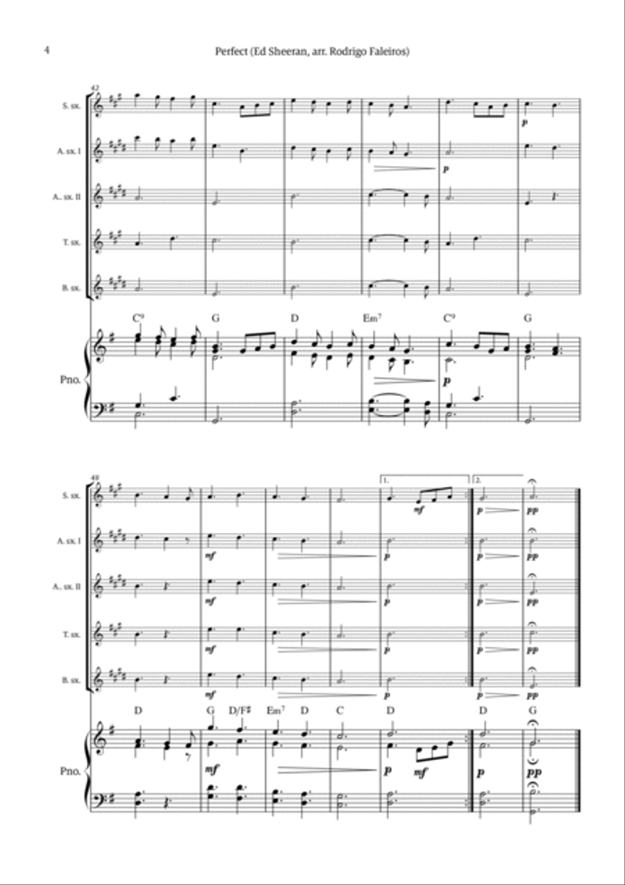Perfect Tenor Saxophone scores gallery preview page 4