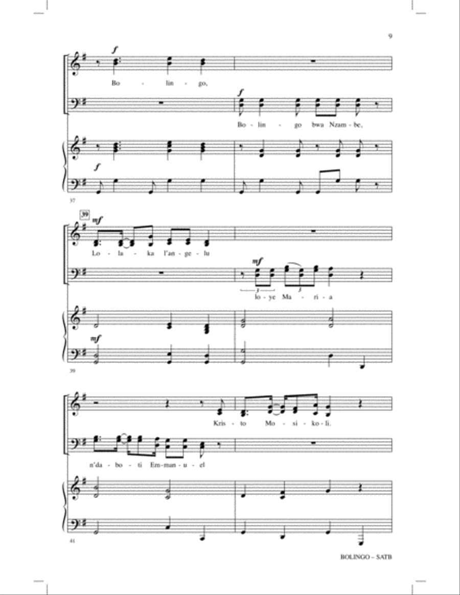 Bolingo 4-Part scores gallery preview page 7
