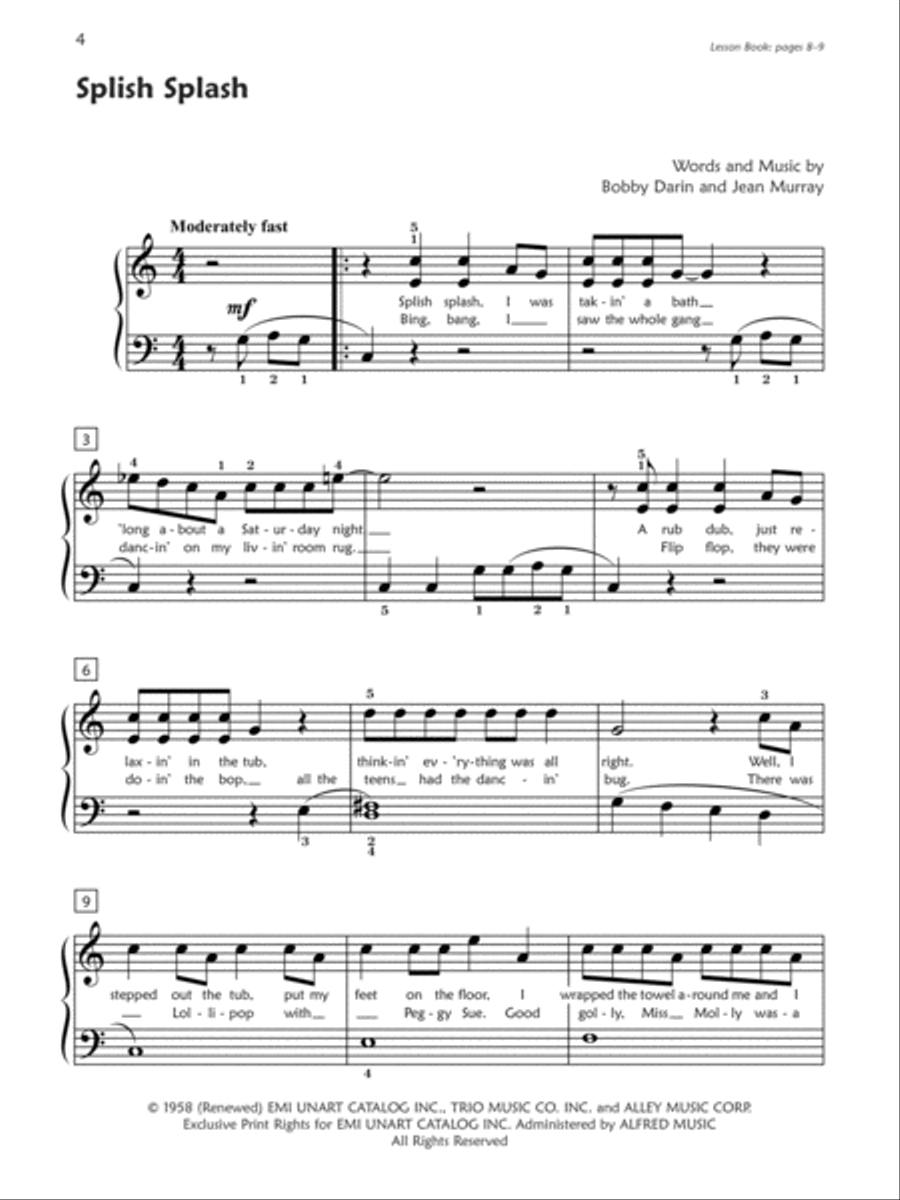 Premier Piano Course Pop and Movie Hits, Book 3 Piano Method scores gallery preview page 4
