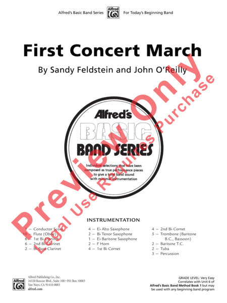 First Concert March