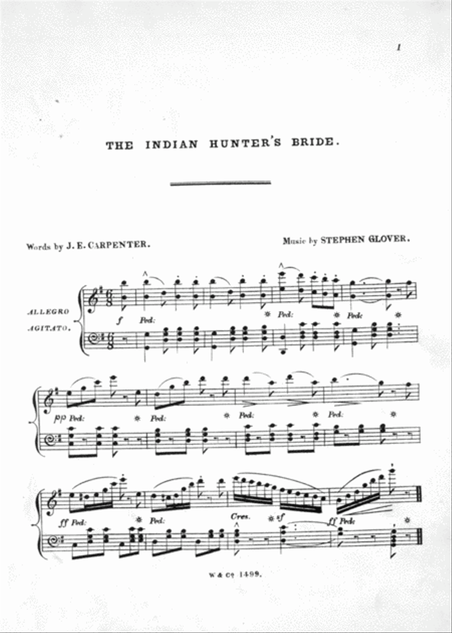 The Indian Hunter's Bride. Ballad Voice scores gallery preview page 2