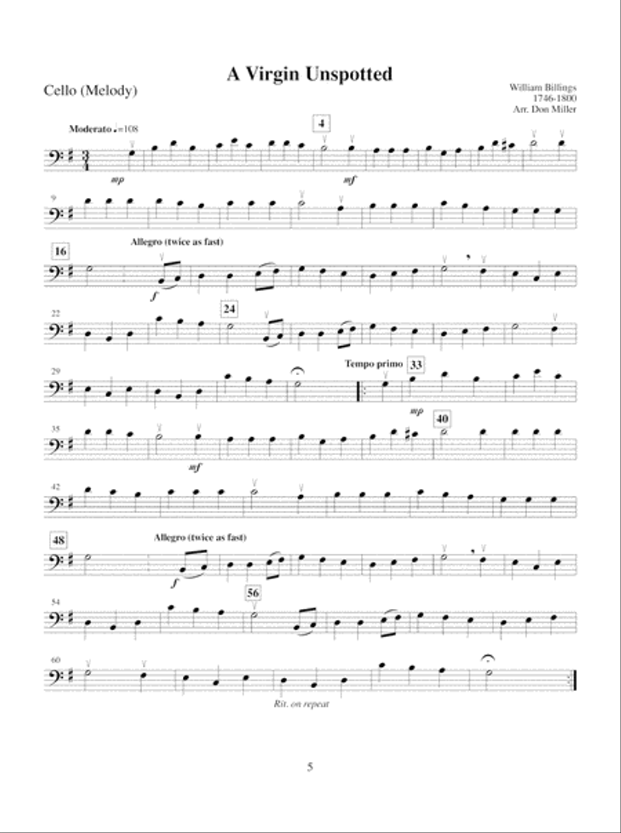 Christmas Strings: Cello & Bass With Piano Accompaniment Piano Accompaniment scores gallery preview page 6
