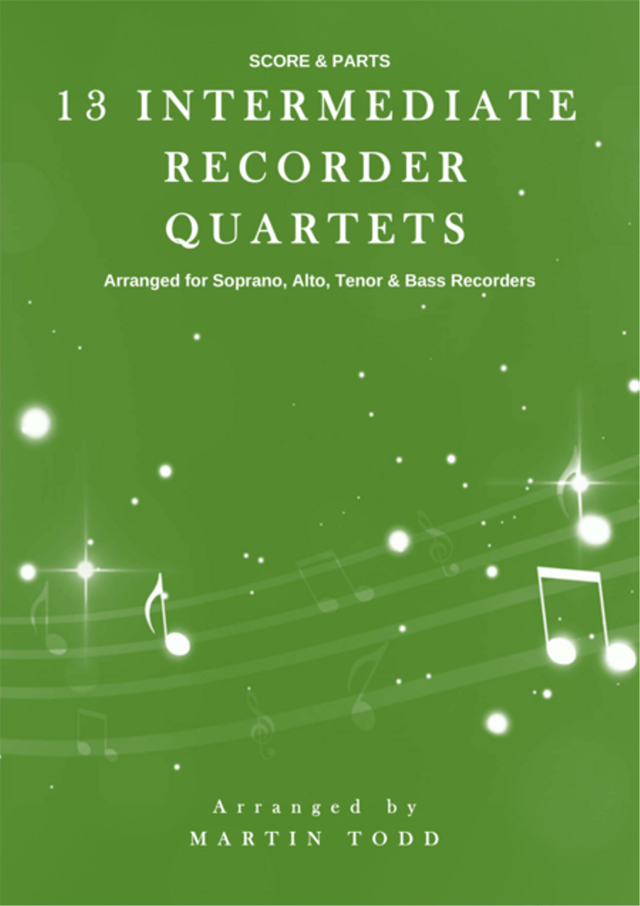 13 Intermediate Recorder Quartets Small Ensemble scores gallery preview page 1