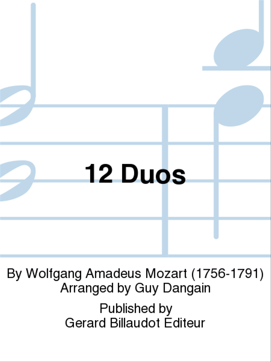 12 Duos 12 Duos Chamber Music scores gallery preview page 1