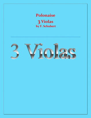 Polonaise - F. Schubert - For 3 Violas - Intermediate