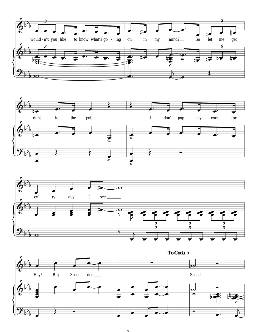 Big Spender Voice scores gallery preview page 2