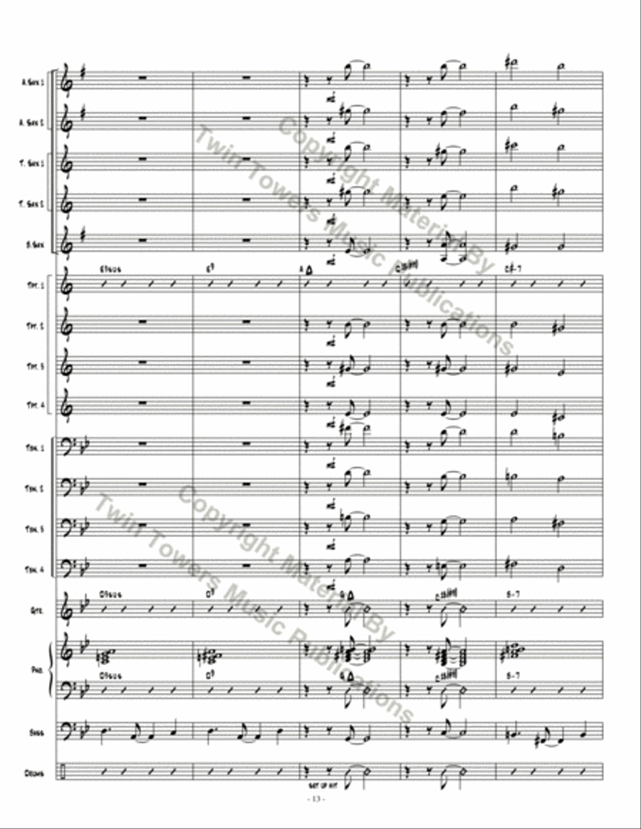 Dark Obsedian Dark Obsedian Jazz Ensemble scores gallery preview page 13