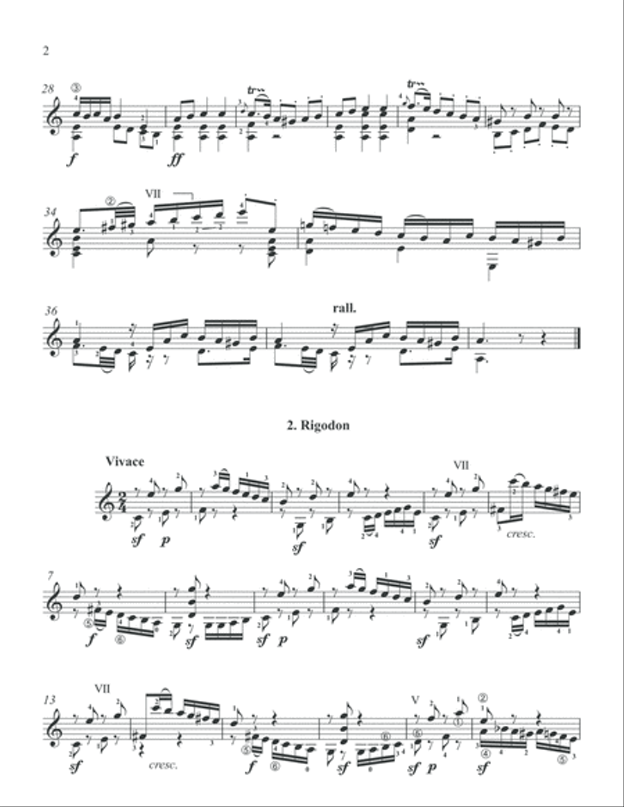 Deuxiéme Sonata by Benjamin Godard (1849-1895) Classical Guitar scores gallery preview page 6