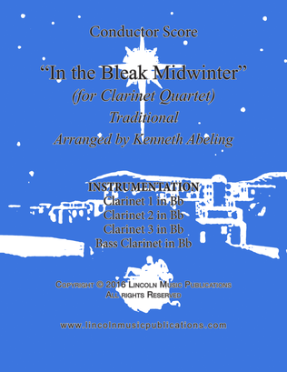 Book cover for In the Bleak Midwinter (for Clarinet Quartet)