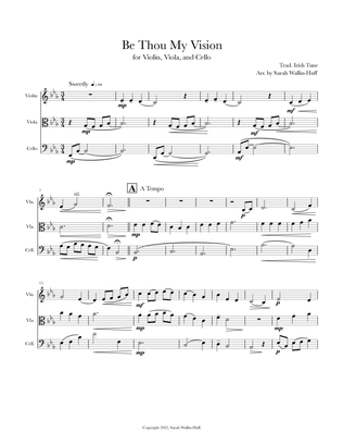Be Thou My Vision (for violin, viola, and cello)