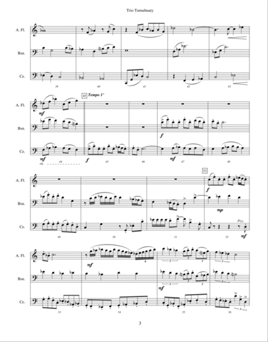 Trio Tumultuary Small Ensemble scores gallery preview page 3