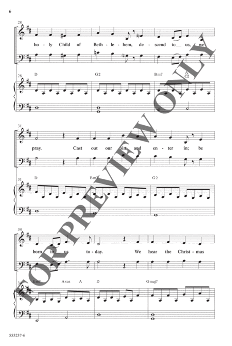 Christmas Eve Medley - Anthem Christmas Eve Medley - Anthem Choir scores gallery preview page 5