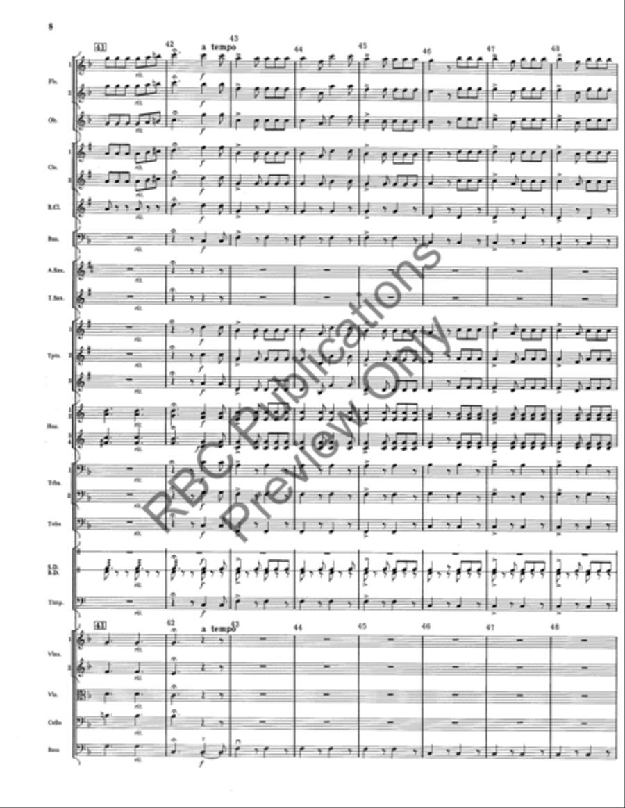 Italian Folk Fantasy Italian Folk Fantasy Full Orchestra scores gallery preview page 8