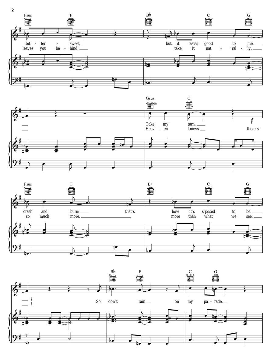 Sure Looks Good To Me Sure Looks Good To Me Piano, Vocal, Guitar scores gallery preview page 2