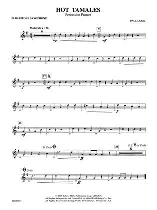 Hot Tamales (Percussion Feature): E-flat Baritone Saxophone