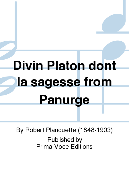 Divin Platon dont la sagesse from Panurge