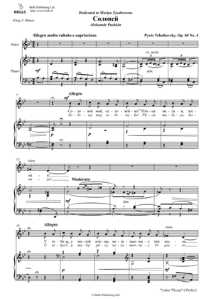 Solovej, Op. 60 No. 4 (G minor)