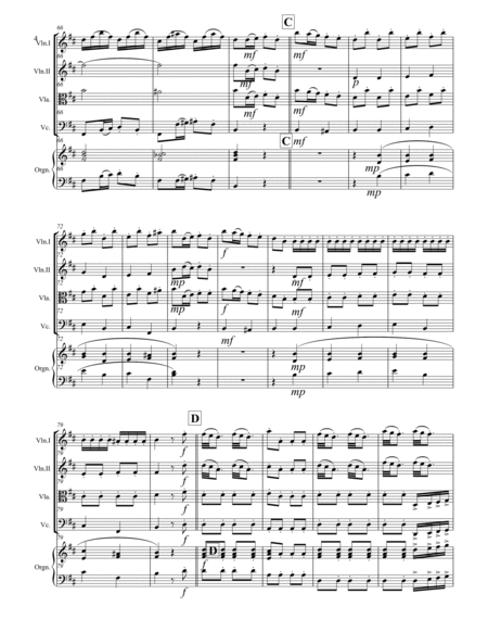 Vivaldi - Concerto in D Major RV 93 (for String Quartet and Optional Organ) image number null