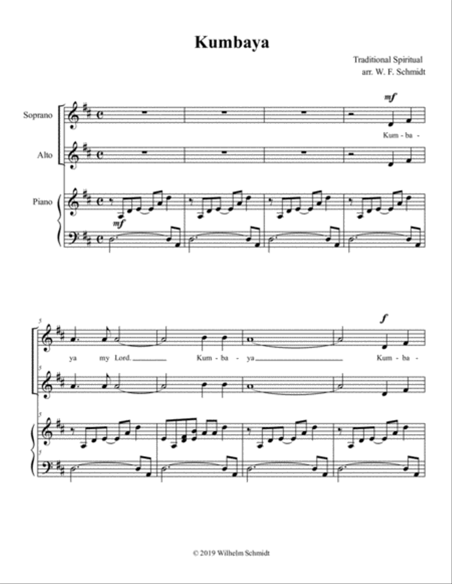 Kumbaya SSA scores gallery preview page 2
