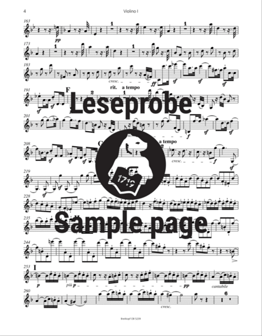 Symphony No. 9 in D minor Op. 125 4-Part scores gallery preview page 4