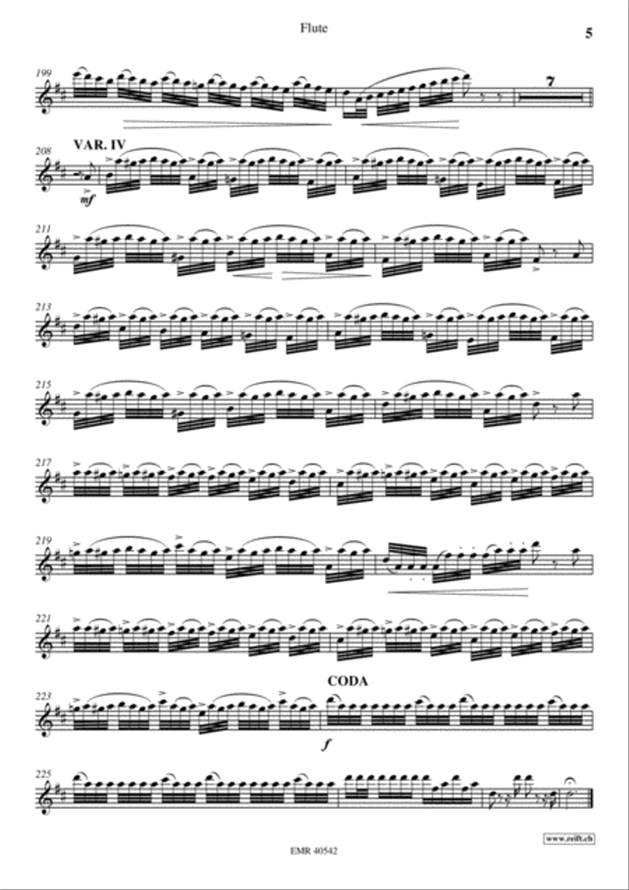 The Carnival Of Venice Flute Solo scores gallery preview page 6