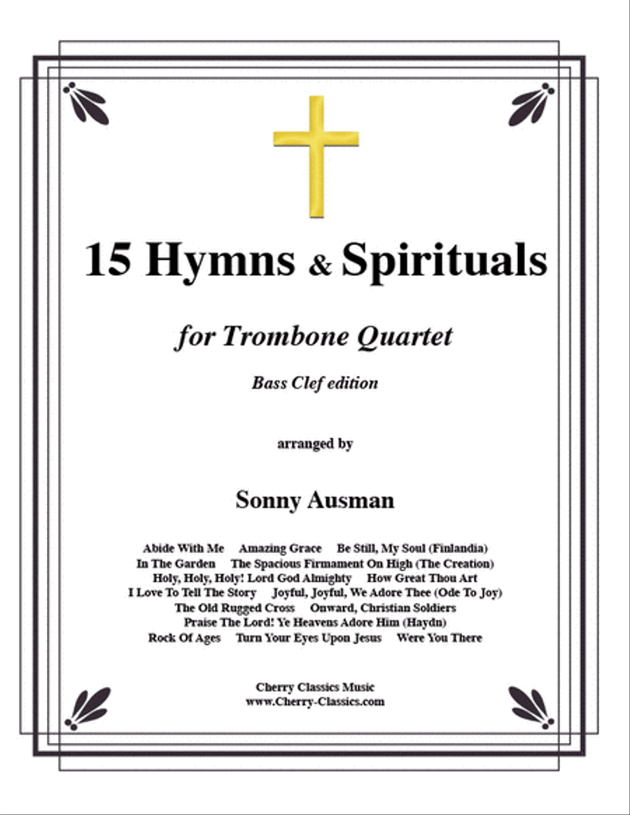 15 Hymns and Spirituals-Bass clef edition