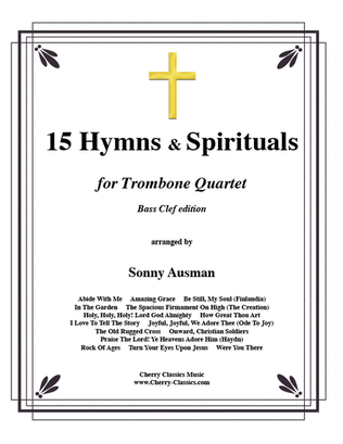 15 Hymns & Spirituals-Bass clef edition