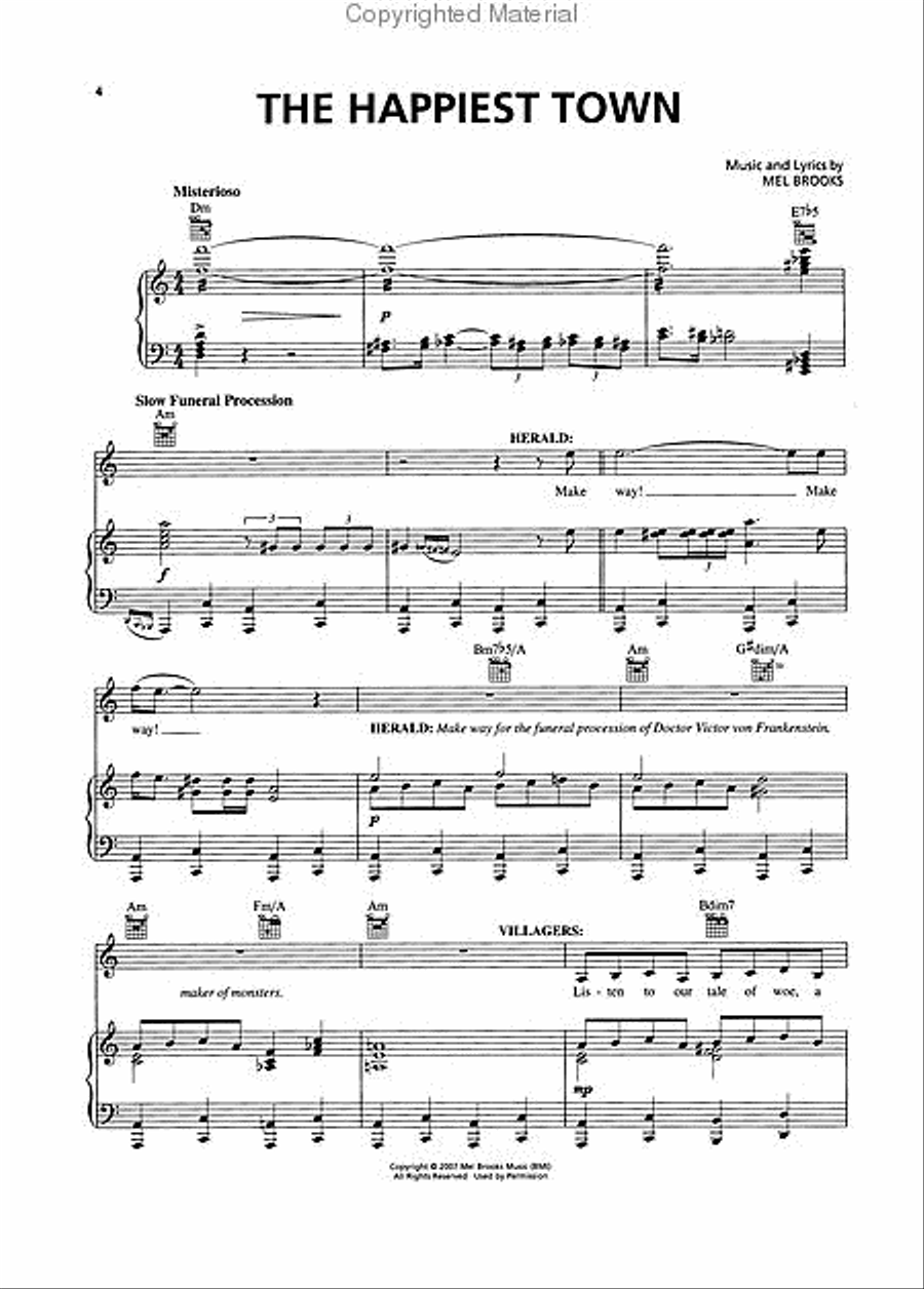 Young Frankenstein Young Frankenstein Piano, Vocal scores gallery preview page 2