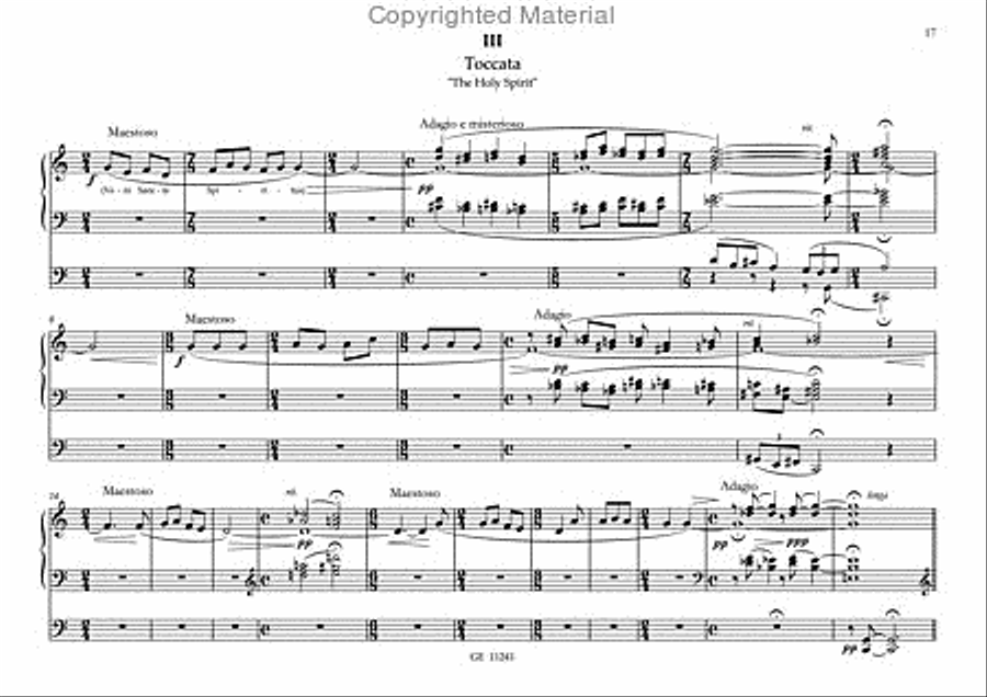 Triptyche Organ Solo scores gallery preview page 7