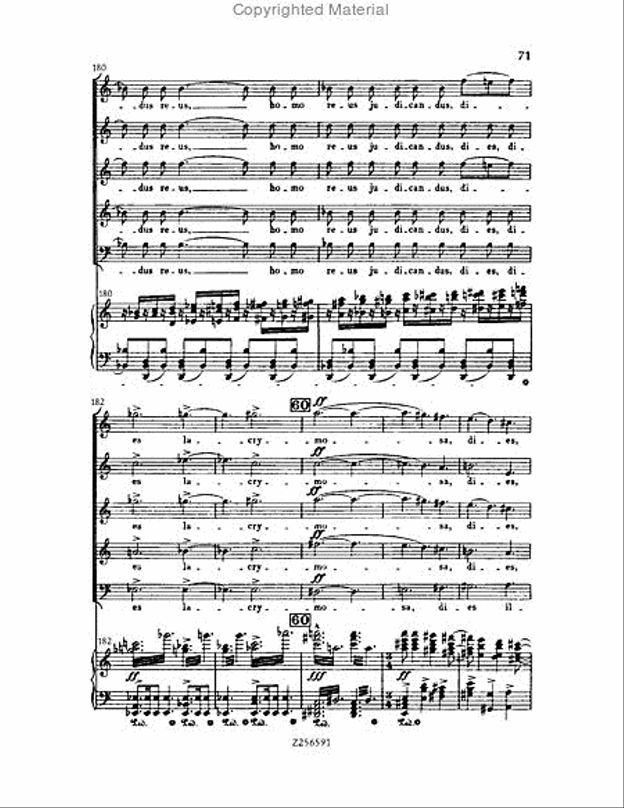 Grande Messe du Morts, H 75 Choir scores gallery preview page 71