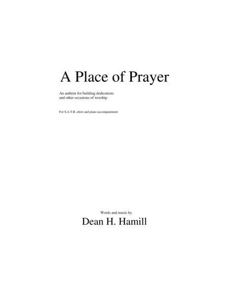 A Place of Prayer image number null