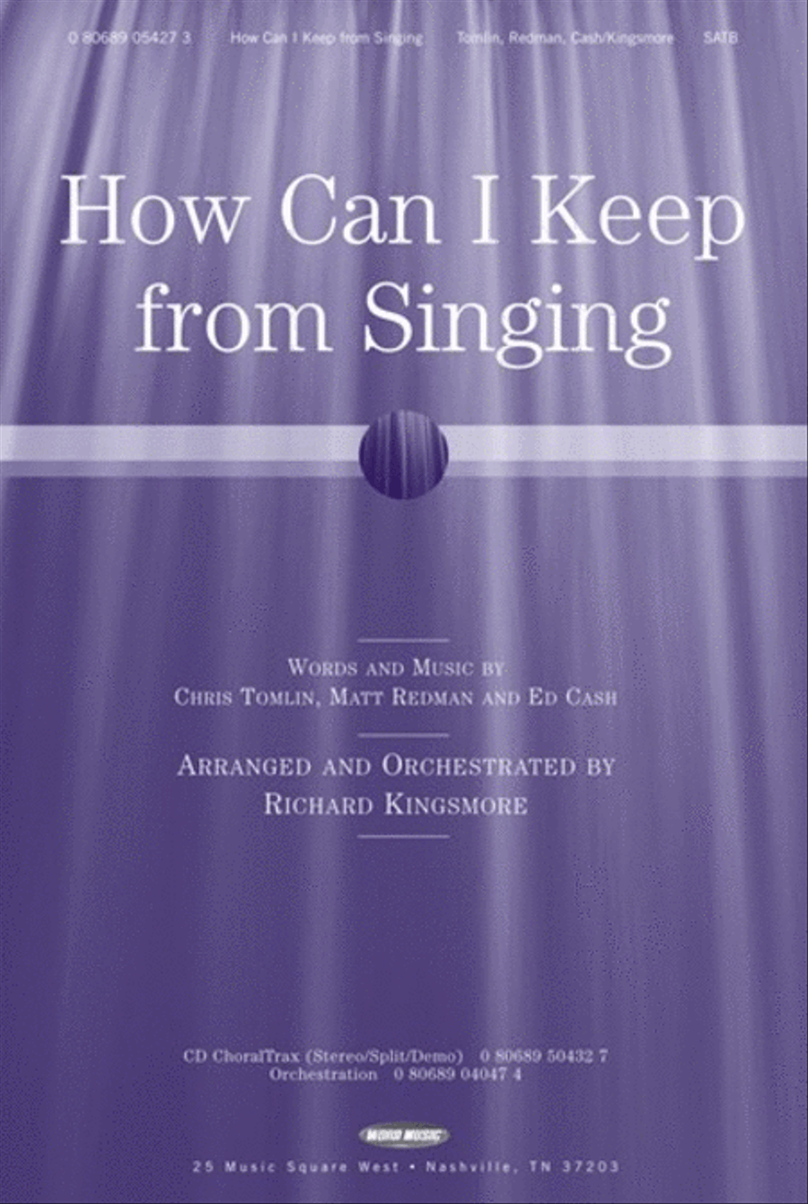 How Can I Keep From Singing - Anthem 4-Part scores gallery preview page 1