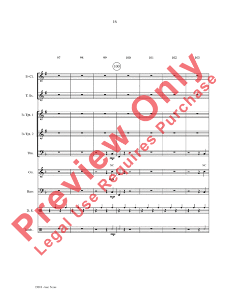 Swing Low, Sing Low Choir scores gallery preview page 17