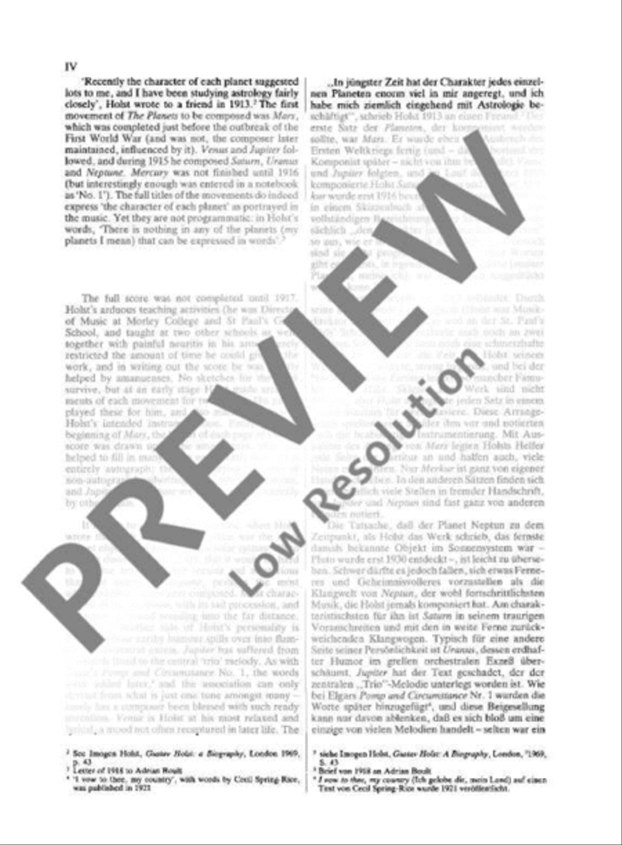 The Planets Orchestra scores gallery preview page 5