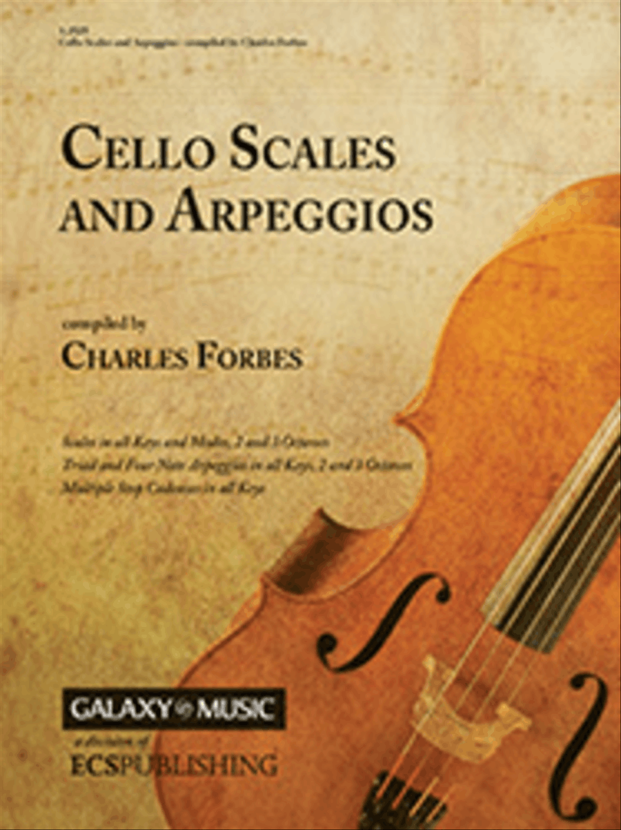 Cello Scales and Arpeggios Cello scores gallery preview page 1