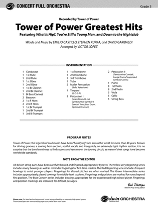 Tower of Power Greatest Hits: Score