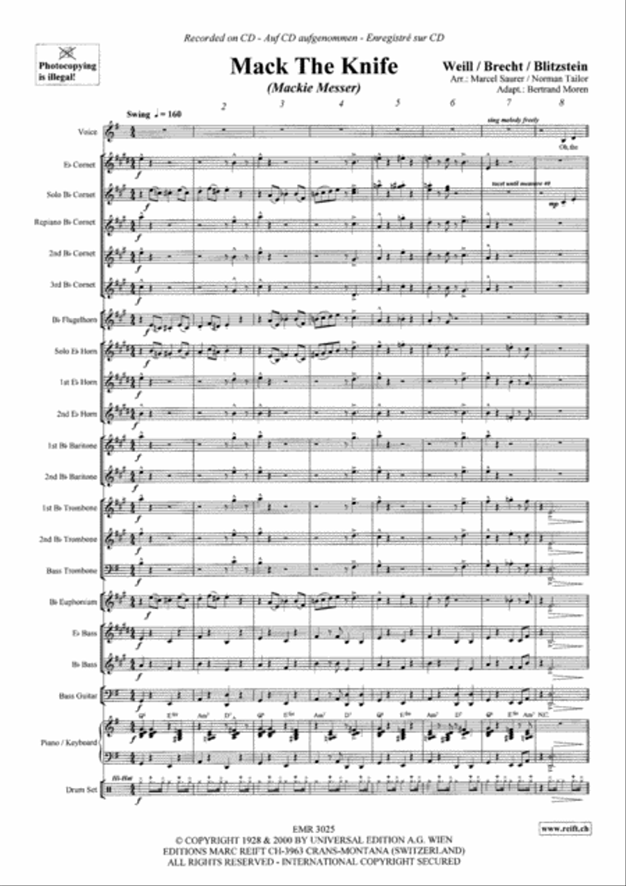 Mack The Knife Brass Band scores gallery preview page 4