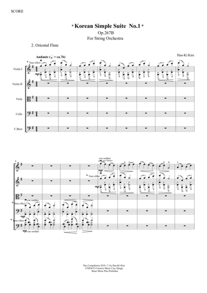 Korean Simple Suite No.1 (For String Orchestra) image number null