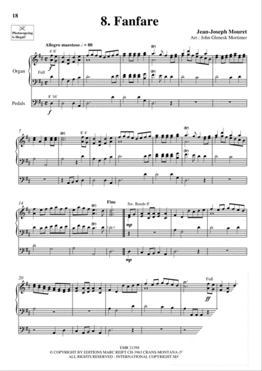 Wedding Favorites for Organ Trumpet scores gallery preview page 13
