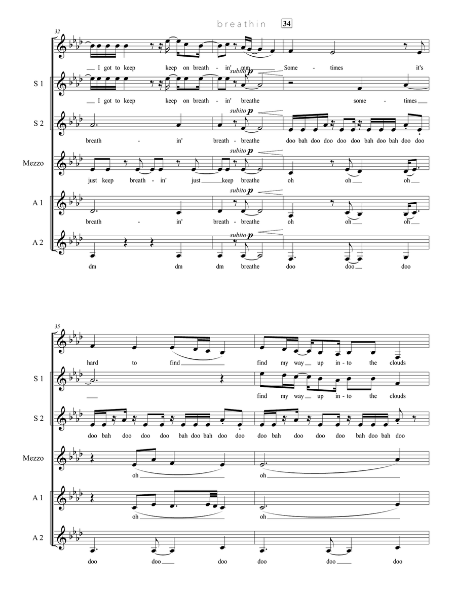 Breathin SSA scores gallery preview page 6