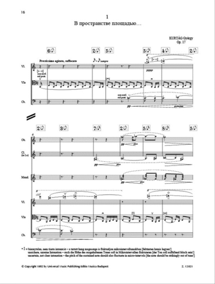 Messages Of The Late R. V. Troussova Op. 17 Chamber Orchestra scores gallery preview page 2