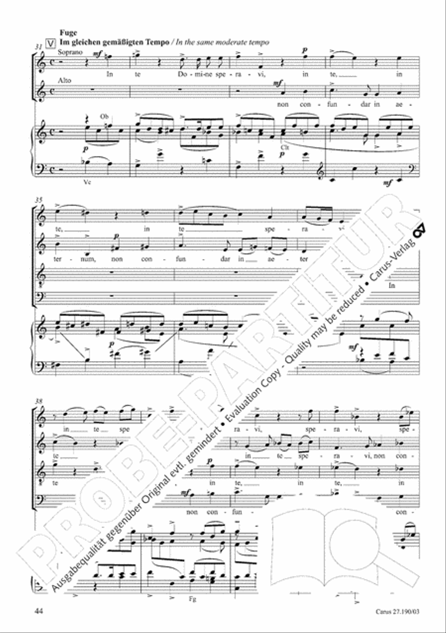 Te Deum 4-Part scores gallery preview page 45